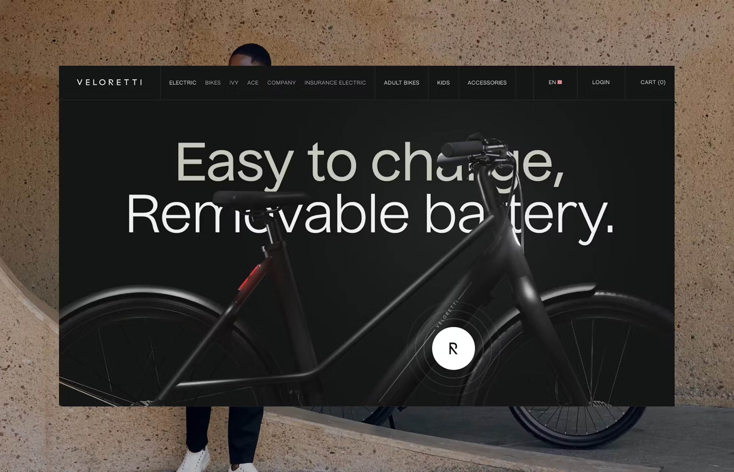website veloretti hero